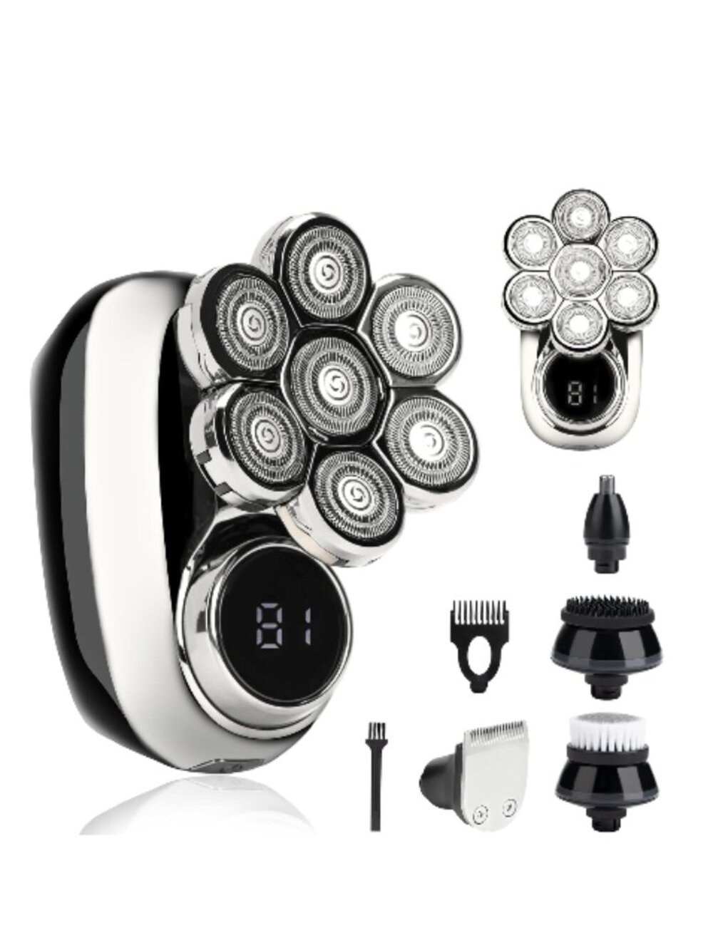 5-in-1 Electric Head Shaver For Men